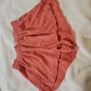 Hollister pink print short shorts, size s